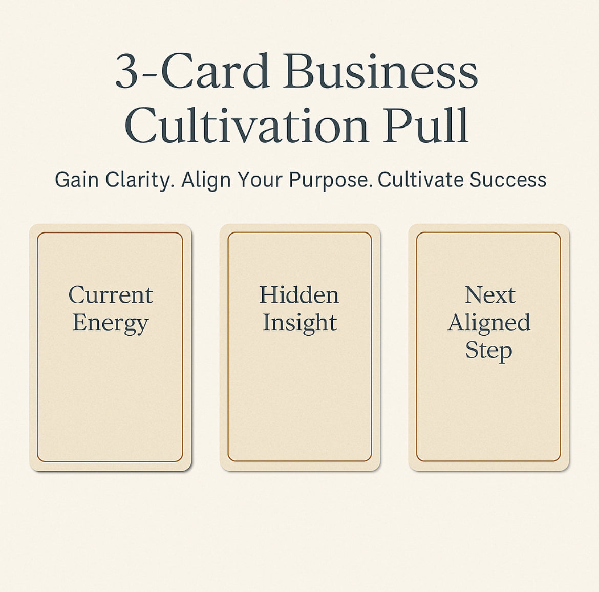 3 Card Investment Cultivation Pull